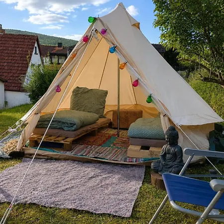 Luxusní stan Travel Sleep & I Schlafen Im Jurtenzelt Mit Schoenem Ausblick, Garten Und *